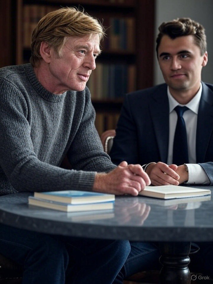 SOFcentric's tweet photo. Although #RobertRedford (1936-2025) and @charliekirk11 Charlie Kirk (1993- 2025) were from different generations and had opposing political views, I believe they would have found they had more in common than not.  #politicaldiscourse. What say you? @TheSlyStallone @RealJamesWoods https://t.co/4eN0CIiY55