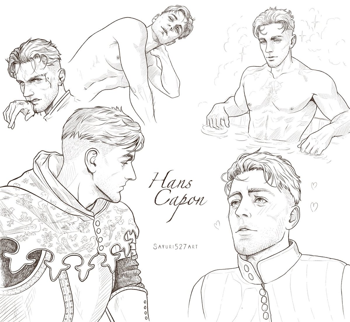 Hans Capon study sketches ✍️

#kcd2