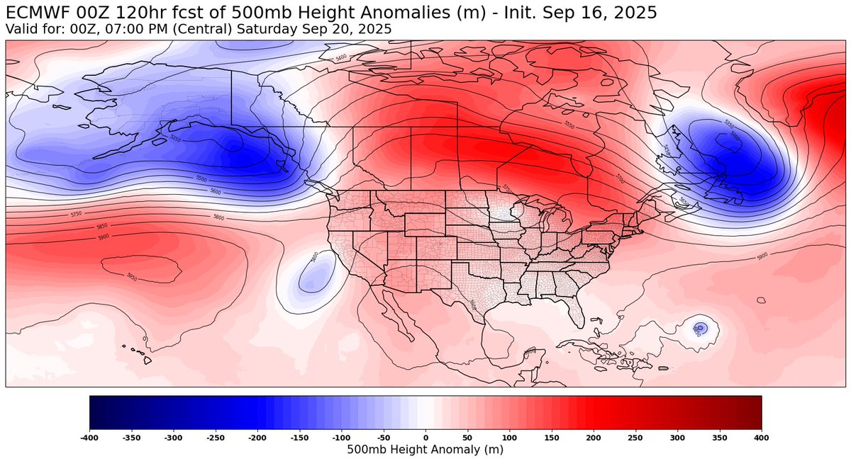 Synoptic snoozefest continues until the autumn jet stream can make its return to the CONUS.