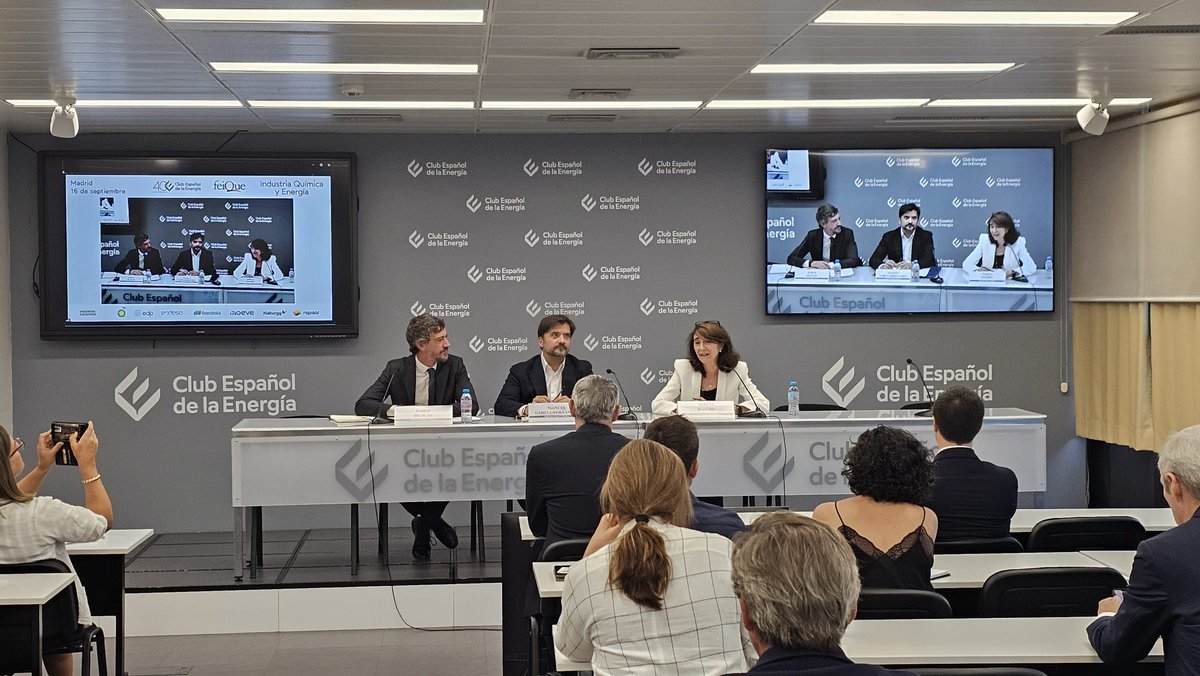 Feique_ES's tweet image. Hoy hemos organizado junto a @Enerclub la jornada #IndustriaQuímica y #Energía con la participación de Manuel García @mitecogob; Teresa Rasero y Juan A. Labat de Feique; Pablo de Juan de Enerclub; así como representantes de @BASF_ES #EDP @Endesa @airliquidegroup @Bayer @iberdrola