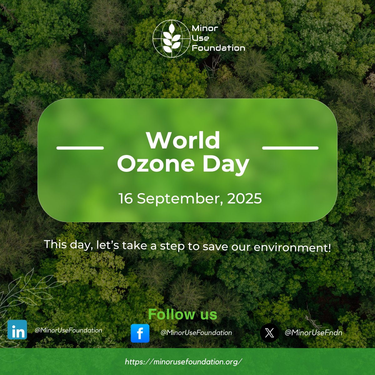 MinorUseFndn's tweet image. International Day for the Preservation of the Ozone Layer
A healthy ozone layer means healthier crops, ecosystems, &amp;amp; communities. MUF promotes climate-smart and sustainable farming practices that protect both people &amp;amp; the planet. #WorldOzoneDay #OzoneDay #MinorUseFoundation