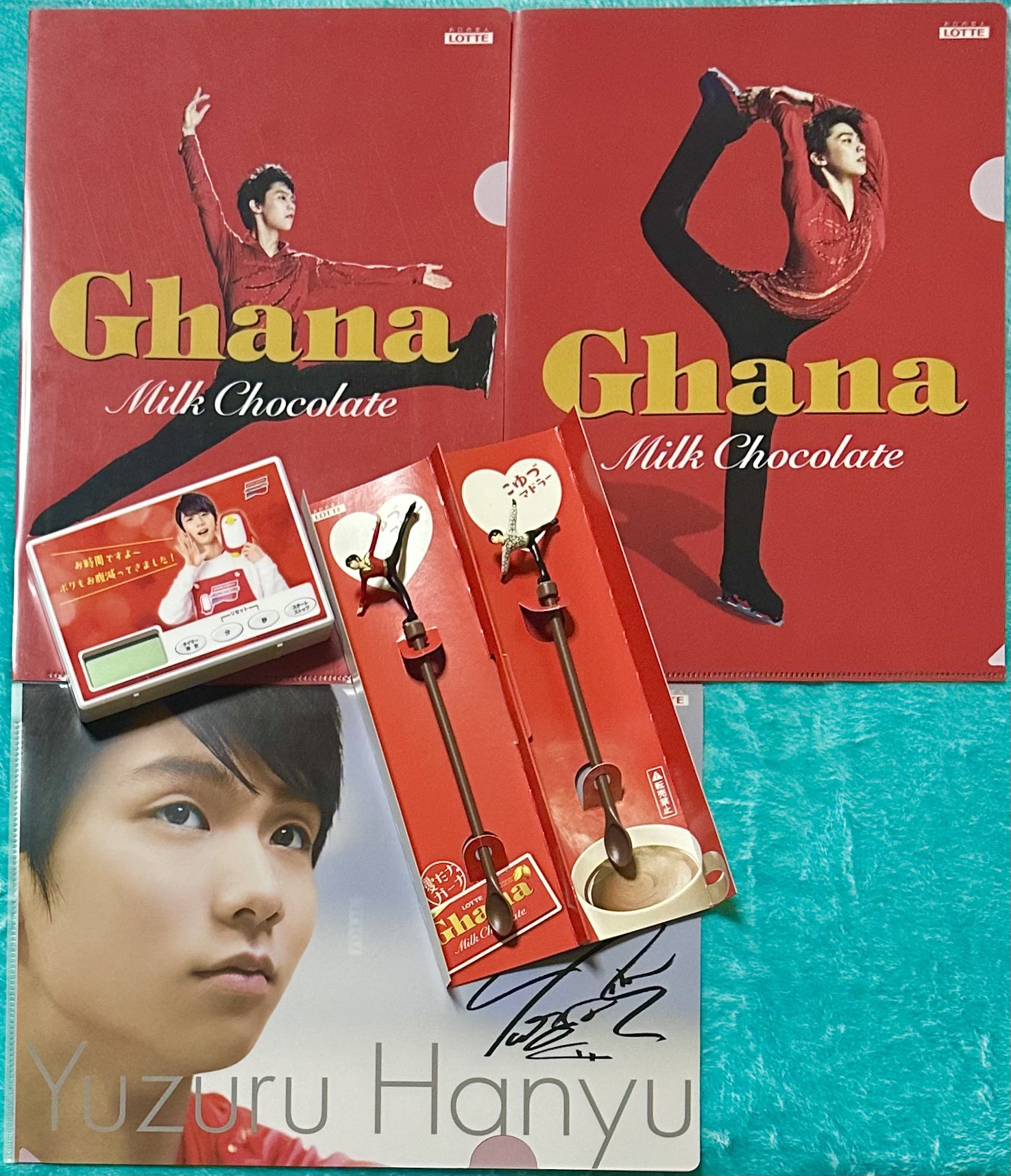 未開封/オマケつき LOTTE 羽生結弦選手 マドラー5本セット 未開封/オマケ