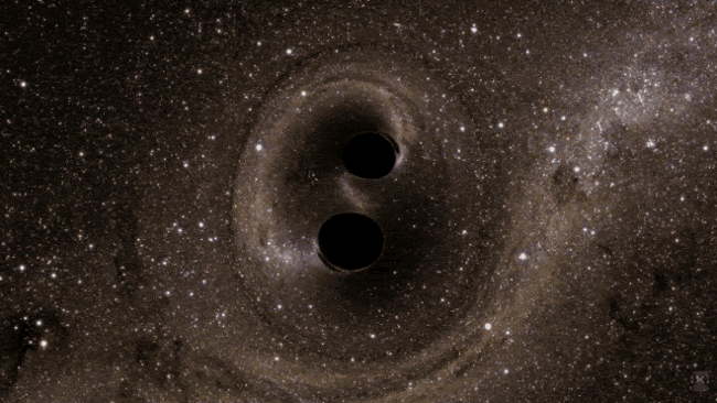 Two black holes merged together 2.4 billion light years away from Earth, and scientists have just figured out how fast the newborn ricocheted, and in which direction.