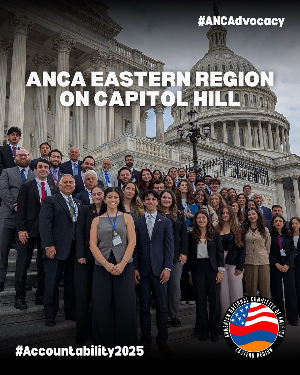 Today, ANCA advocates from across the Eastern United States are in Washington, D.C. — calling for the return to Artsakh, the release of Armenian hostages, the strengthening of Armenia’s security, the protection of Christian holy sites, and accountability for Azerbaijan’s war