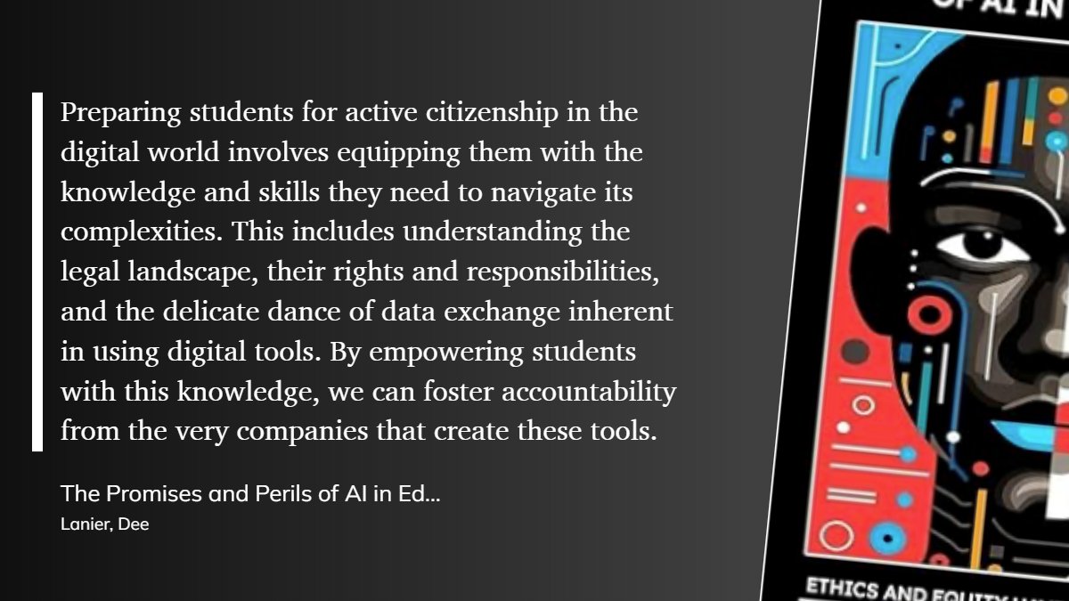 Empowering students for digital citizenship isn’t just tech skills—it’s teaching them to know their rights, respect data, and hold tech companies accountable. Let’s build a future where students own their digital journey! 🚀 #EdTech #DigitalCitizens