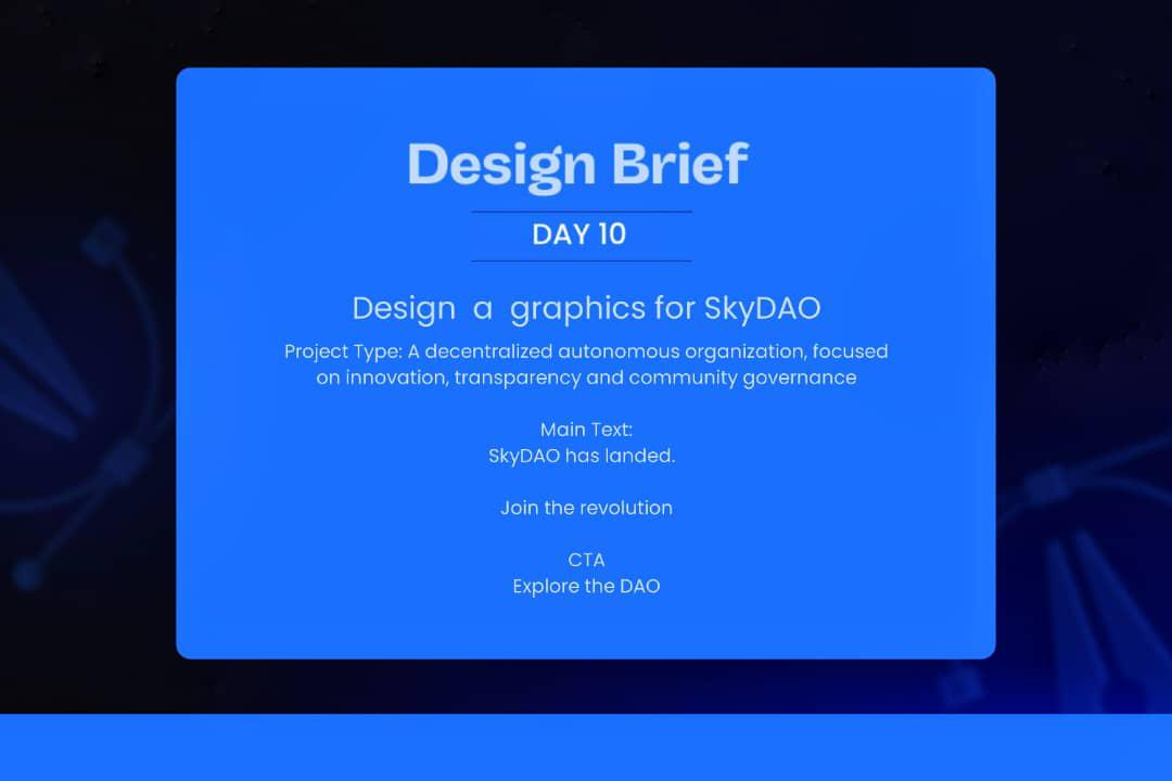 TechnicallyTEO's tweet image. Day 10 and after a really disturbing creative block SKYDAO has landed.

Your project deserves more than noise, elevate visibility with designs that cut through the clutter.