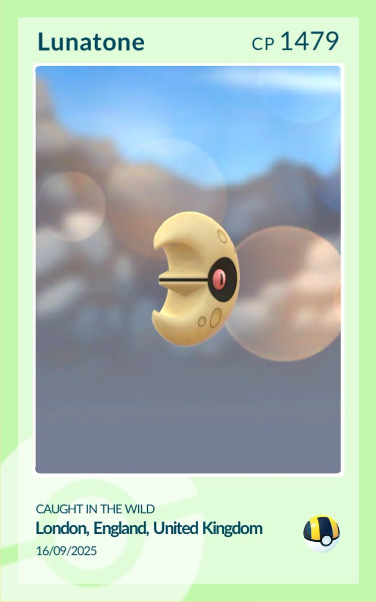 PokeDonJr23's tweet photo. #Lunatone 

The moon? Or a fortune cookie?

#PokemonGo #PoGo ⁦@PokemonGoApp⁩ #Pokemon https://t.co/DI06thF9Gl