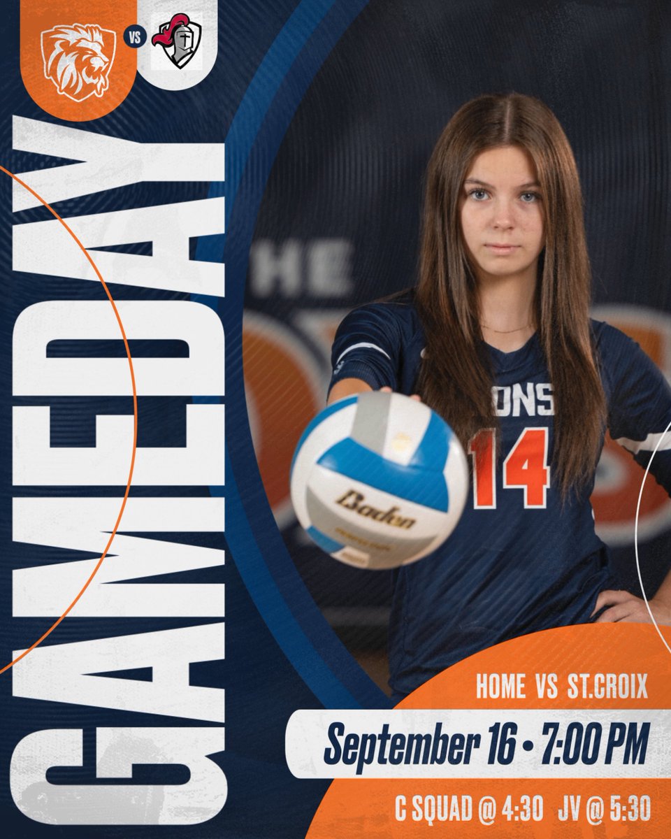LCA_VB's tweet image. ‼️IT'S GAMEDAY‼️Come cheer on the Lions at home tonight vs St. Croix Lutheran💙🧡

⏱️: 4:15┃5:30┃7:00
📍: The DEN

#lcaroars