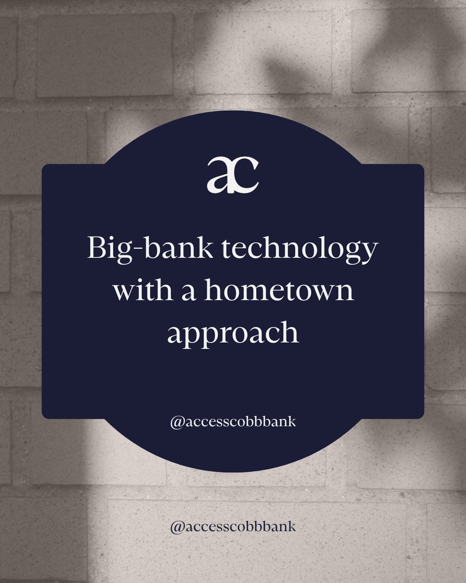 When’s the last time your banker called just to check in? Open your account with us today — and meet the team that puts you first. bit.ly/4mlfZWK
#accesscobb #banklocal #cobbbusiness #unlockingpotential #empoweringbusiness #cobbcountyga