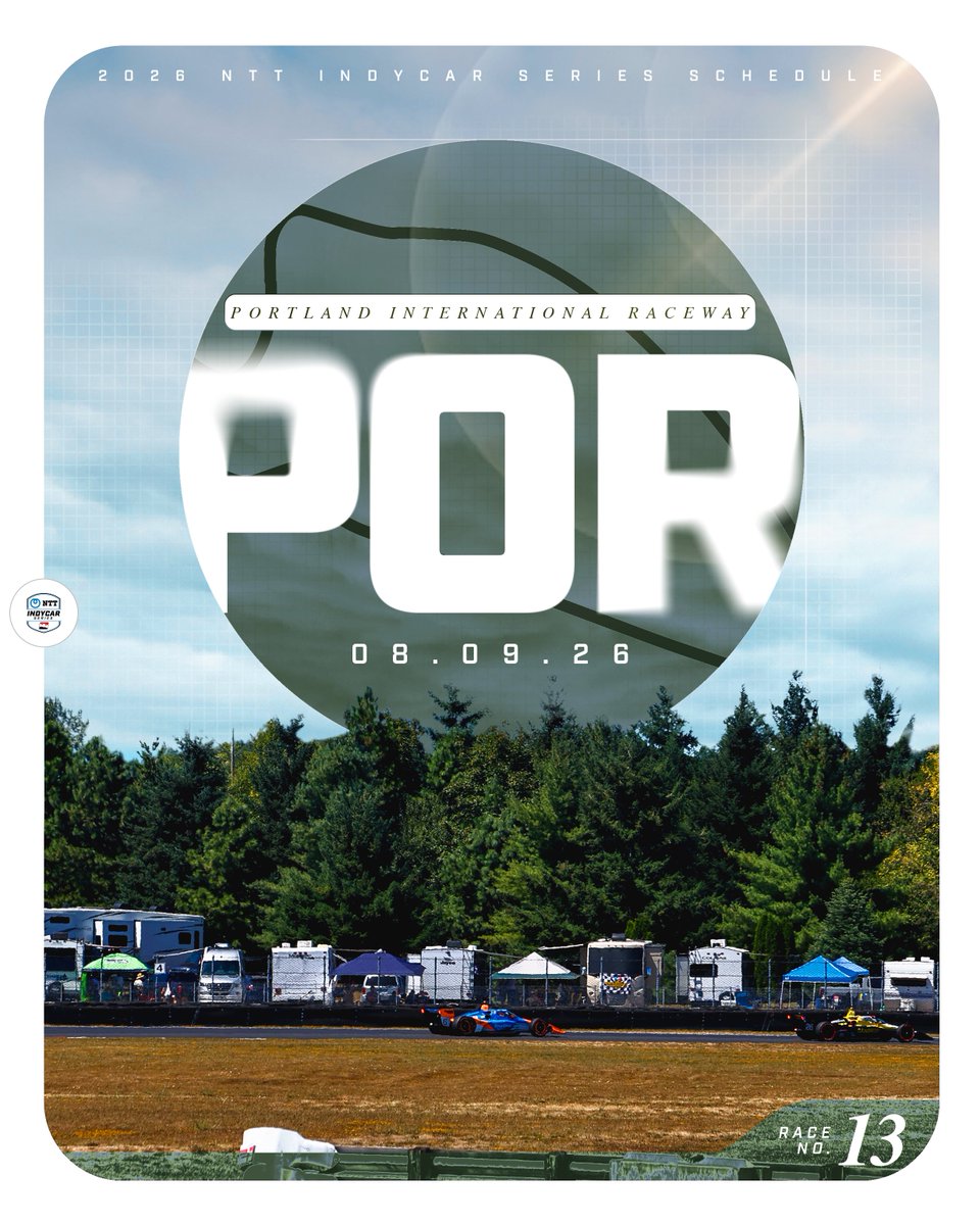 NEWS | @indycar Announces 17-Race 2026 NTT INDYCAR SERIES Schedule 

The BITNILE.COM Grand Prix of Portland takes place August 7-9, 2026 at <a href="/portlandraceway/">Portland Intl Raceway</a> 

Learn more: rebrand.ly/t0a4u9m

#PortlandGP