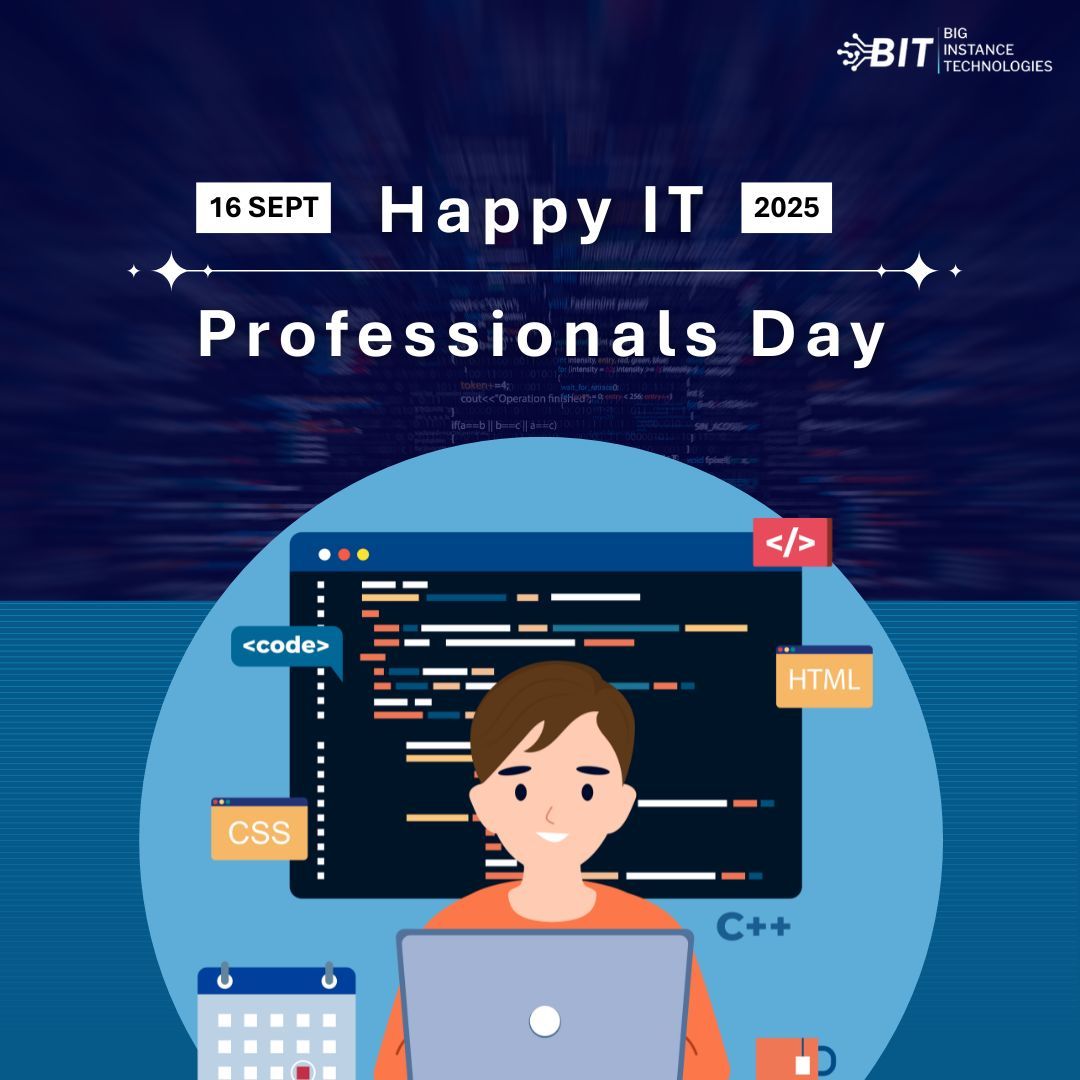 BigInstanceTech's tweet image. Happy National IT Professionals Day!

To the people behind the networks apps and secure systems thank you for keeping us connected and protected.

#ITProsDay #TechHeroes #DigitalTransformation #BigInstance #Technology