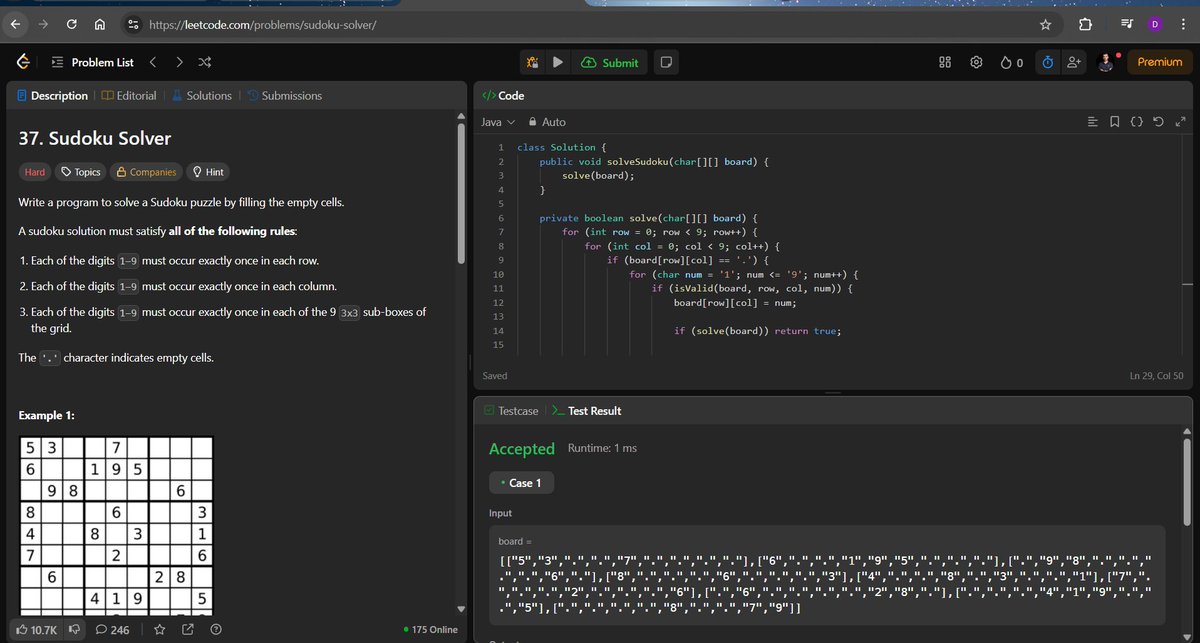 Dhananjay_R_26's tweet image. Day 47 of #CodeWithConsistency #DSA 
completed
✅Backtracking and solved questions
- Sudoku Solver
- N Queens
✅started learning SQL using MySQL ,Today I learned
- various SQL commands
- Queries
- Keys
- Constraints
- Aggregate Functions
from @ApnacollegeX
#Java #LearningInPublic