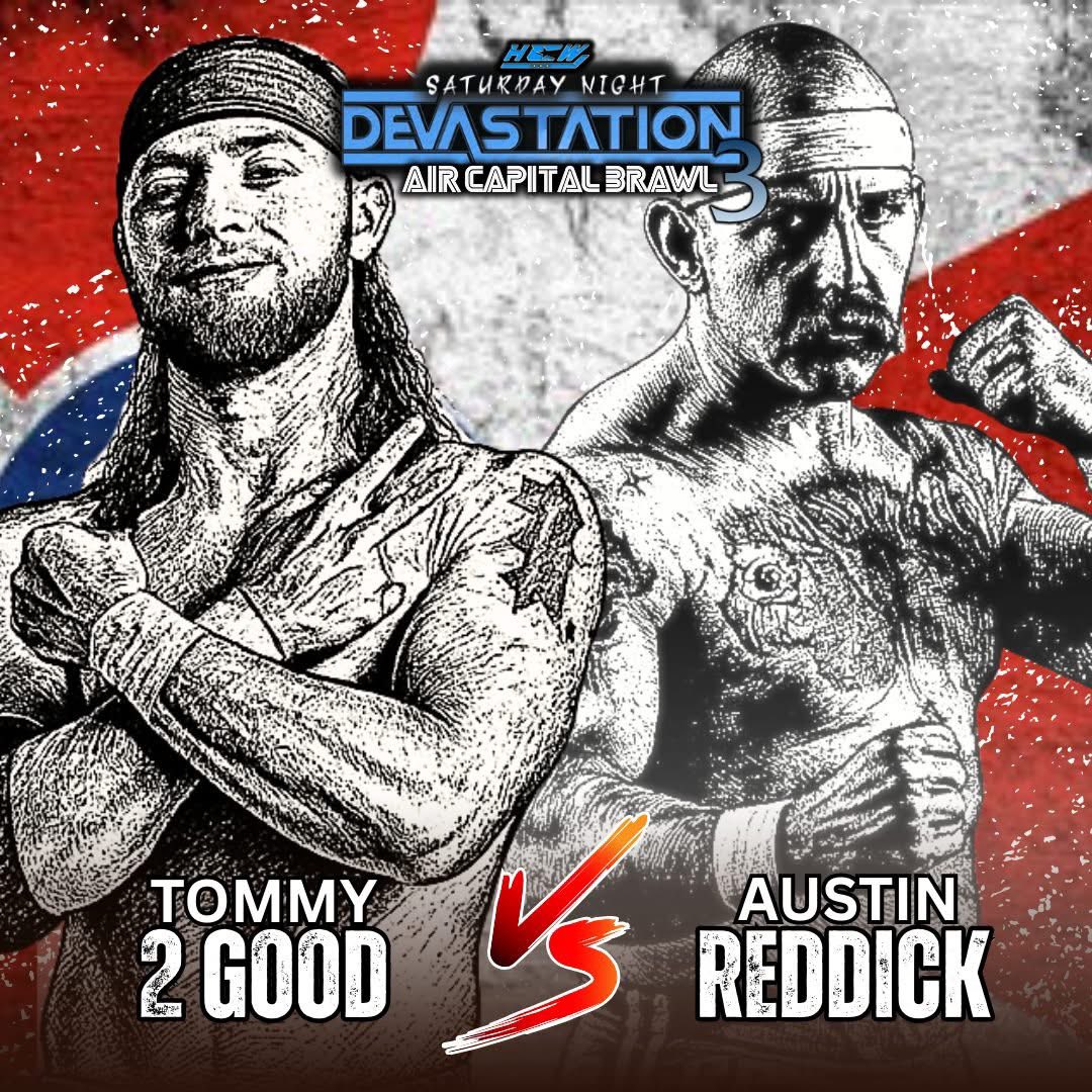 HCWLive23's tweet photo. ‼️MATCH ANNOUNCEMENT‼️

Tommy 2 Good vs Austin Reddick

🎟: https://t.co/JkQm0pU6Jj

HCW Air Capital Brawl 3
this Saturday, September 20th,
at the Osage Rec. Center in Wichita, KS

#hcw #grudgematch #prowrestling #anniversaryshow https://t.co/7G3raKnZww
