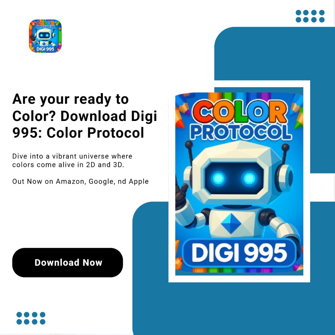 RealDigi995's tweet image. Unleash your creativity with Digi 995: Color Protocol — the only app that lets you color in 2D & 3D!
👉 Download now:
🍎 Apple: rfr.bz/t9956dc
🤖 Google Play: rfr.bz/t99a27f
🛒 Amazon: rfr.bz/t3e5dd2
#ColorProtocol #Digi995 #ColorYourWorld