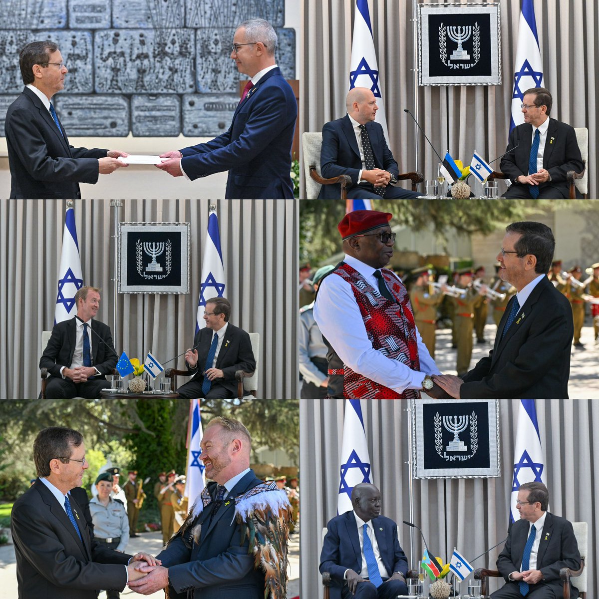 Today I welcomed the new Ambassadors to Israel from the European Union, Estonia, Latvia, South Sudan, Zambia &amp; New Zealand. 

To EU Ambassador Michael Anthony Mann, I reaffirmed my strong belief in Israel–EU relations, while warning against dangerous initiatives that misrepresent