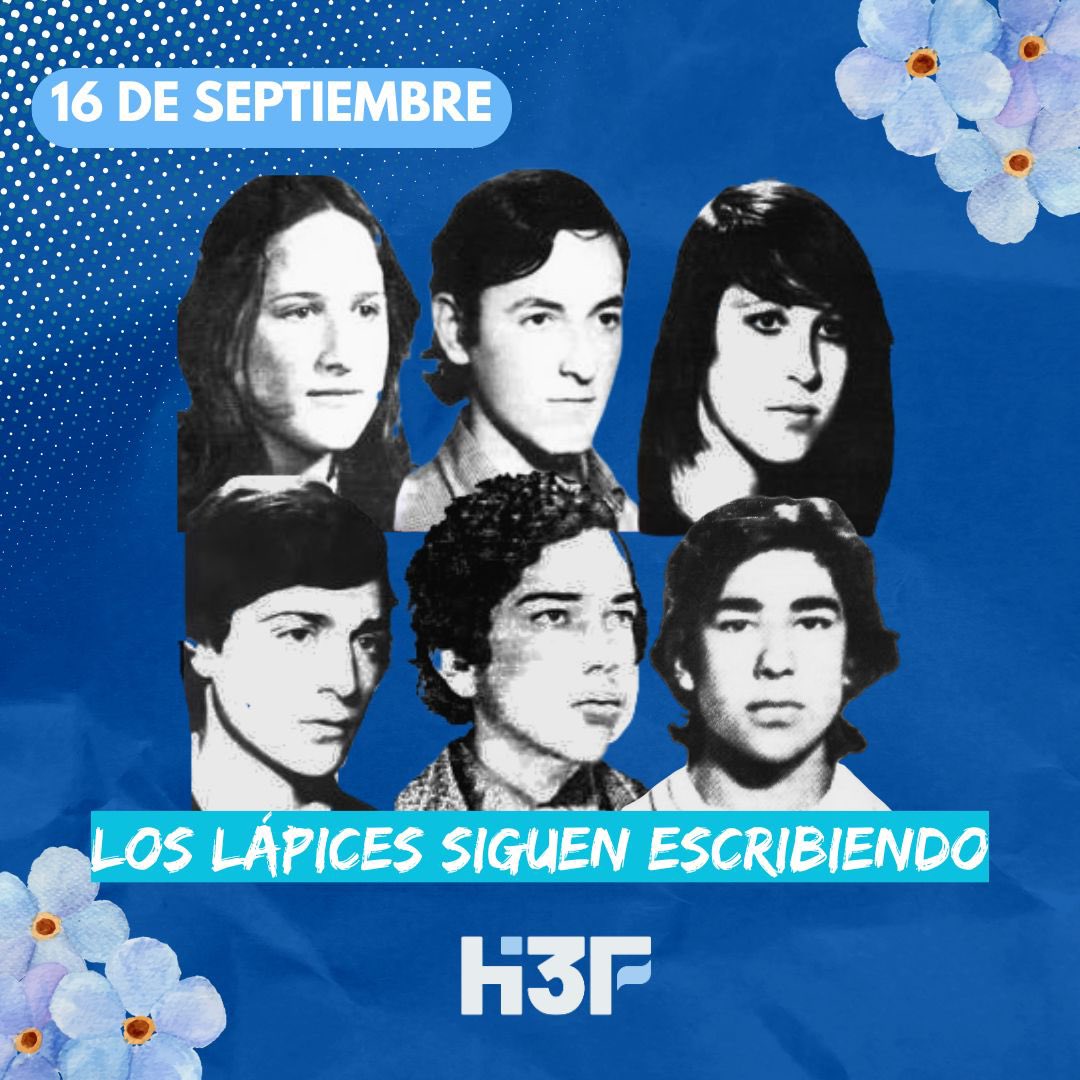 📅 16 de septiembre de 1976.
La dictadura secuestró y desapareció a estudiantes que reclamaban por el boleto estudiantil.

Hoy, sus voces siguen vivas en cada lucha.
✏️ Los lápices siguen escribiendo en defensa de la educación pública y la organización estudiantil.