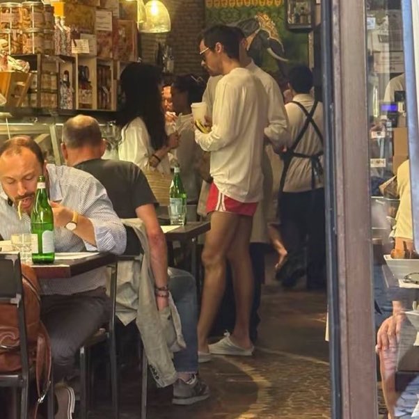 Why is he not wearing his shoes fully 😭