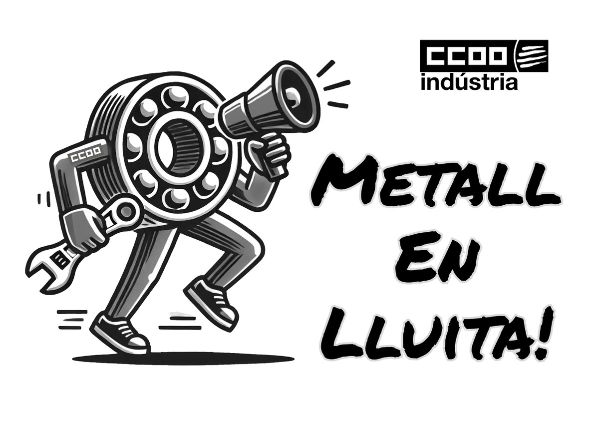 ⚙️ La patronal UPM segueix fent de les seves i ens aboca al conflicte al sector del metall de Barcelona. 

Davant la seva intransigència, CCOO i UGT convocarem vaga el 29 i 30 d'octubre per un conveni digne i amb drets!

Llegeix el Comunicat conjunt👇
ccoo.cat/industria/conv…