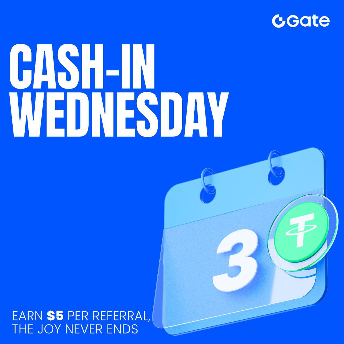 Gate_TVnews's tweet photo. 💥 Gate “Cash-In Wednesday” đã có mặt
🌟 Độc quyền Thứ Tư · Dành cho người mới
👥 Mời 1 người bạn đăng ký = Nhận ngay $5 tiền mặt!
📅 Thời gian sự kiện: Mỗi thứ Tư, 00:00 – 23:59 (UTC)
👉 Tham gia ngay: https://t.co/oTurTIw57y
#Gate #GateReferral https://t.co/LUp2hEgdQ1