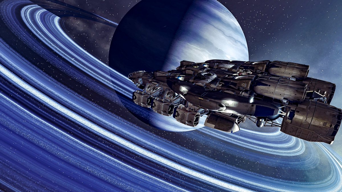 Starfield virtual photography of the Angel's Luck above Archimedes V. 

#VPHiddenGems