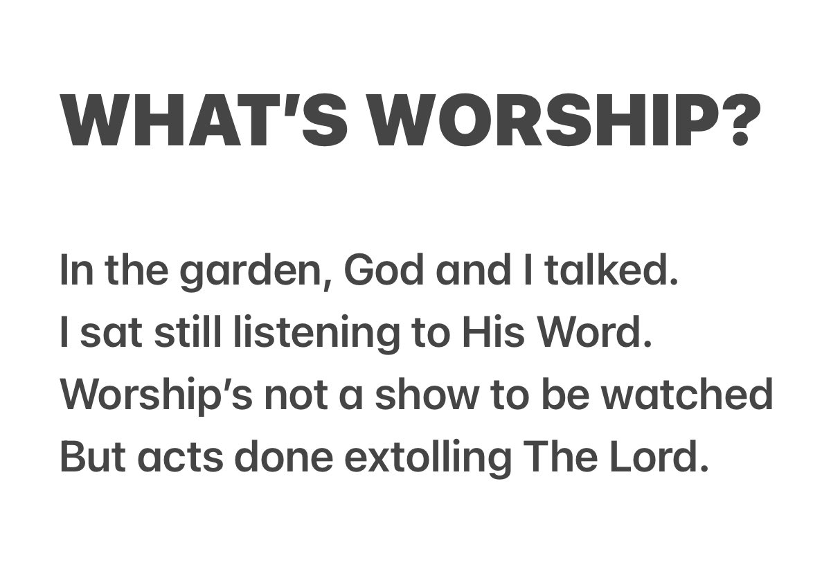 TimThow's tweet image. Let’s put the “Awe of God” back in our worship!