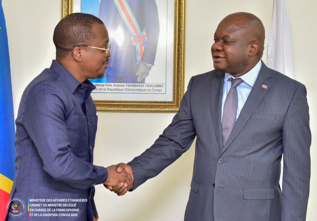 MinDiasporaRdc's tweet image. Rencontre entre le Ministre Crispin Mbadu et le DG du FONAREV : cap sur la campagne Genocost et l’implication de la diaspora congolaise

Ce mardi 16 septembre 2025, Son Excellence @CrispinMbadu , Ministre délégué en charge de la Francophonie et de la Diaspora congolaise, a reçu…