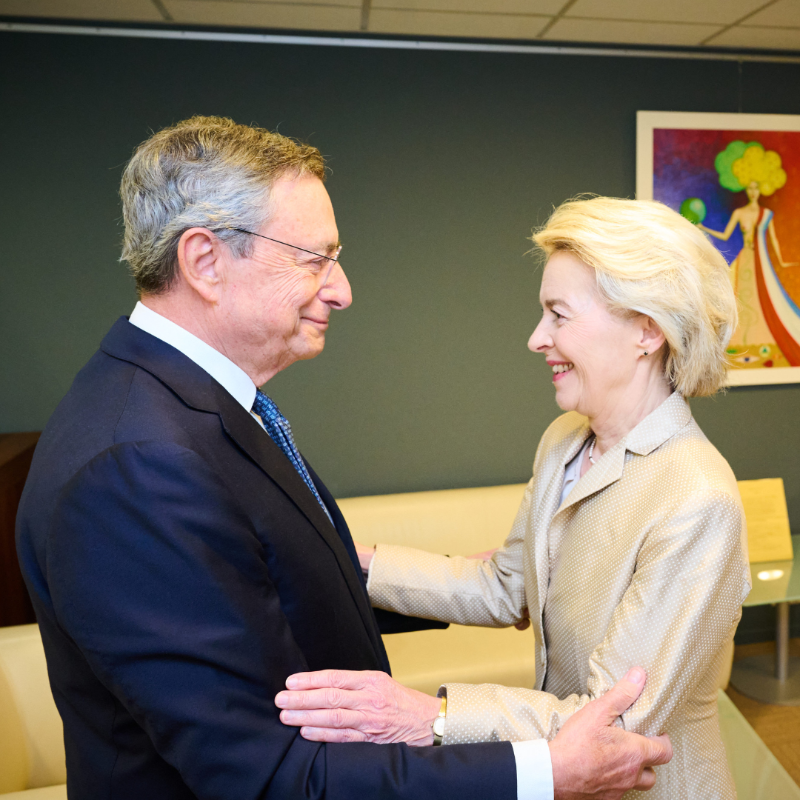 EU_Commission's tweet photo. "This is what the people of Europe expect from us.
They expect our democracy to decide, act and deliver.
And I know that Europe can make it."
— President @vonderleyen

A year ago Mario Draghi presented his competitiveness report.

We are delivering, turning promise into action ↓