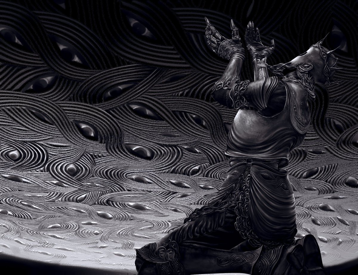 laszewelf's tweet image. 黒い星が，
黒い星が，
黒い星が，

彼らを見ている
#EldenRingFanart