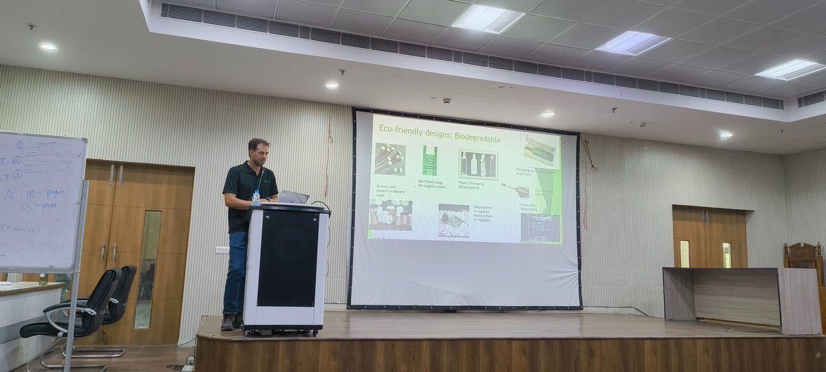 jeetendra811's tweet image. Expert Talk at Faculty of Technology, @UnivofDelhi
Mgtr. Ing. Sebastian Saladino shared insights on “Circular Economy in Denmark”, showing how waste can be turned into usable products.
Organized by Dr. Vanita Jain & Dr. Jeetendra Prasad 👏
#Sustainability #Innovation #GREEN #DU