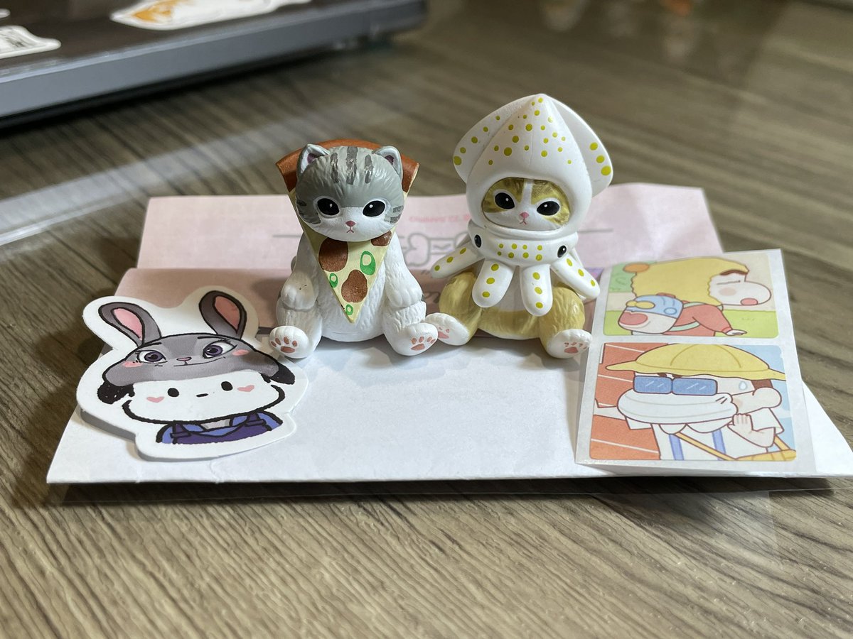 my fave mofusand gourmet figures!! 🥺🐱 thank you so much again <a href="/ryjnicart/">erin ෆ</a> 🤍especially for the constant updates and assistance all throughout our challenge with the courier! #erinfeed