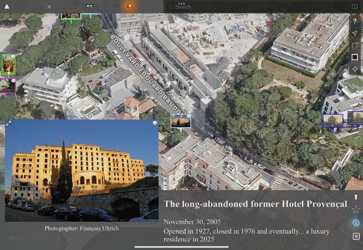 ABackInTime's tweet photo. New photo +🕝ℹ️
The long-abandoned former Hotel Provençal
November 2005
Opened in 1927, closed in 1976 and eventually... a luxury residence in 2025
#JuanLesPins

#AppStore #Antibes back in time
580 photos, 533 🕝, 186 ℹ️
https://t.co/eDVG3qakc9 https://t.co/iOaQ5DH80k