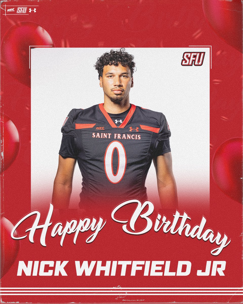 🎉 Happy Birthday, Nick Whitfield Jr.! 🏈🔴⚡️

#RaiseTheStandard