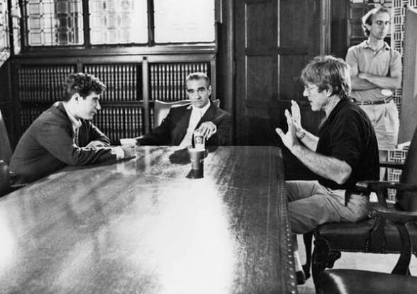 QUIZ SHOW isn’t getting nearly enough love on this site, so please enjoy this pic of Robert Redford directing Martin Scorsese