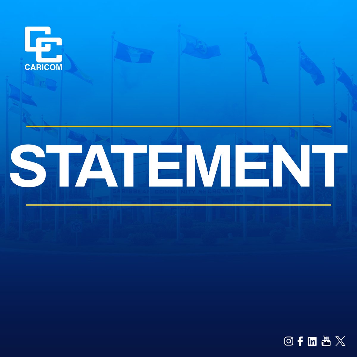 🗒️CARICOM Statement on Border Incursions on Belize by Guatemala

#CARICOM has been informed by the Government of Belize that on several occasions during the period 10 -13 September 2025, elements of the Guatemalan Armed Forces (GAF) entered Belizean territory in the Sarstoon
