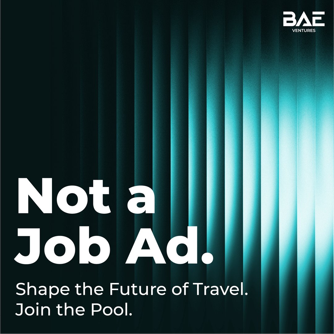 BAE_Capital's tweet photo. Not a Job Ad.
An invitation to shape the future of #Travel &amp; #Tourism #Innovation.
BAE Ventures is curating the Global Travel Tech Expert Pool — project-based experts in Guest Experience, Ops, Revenue, Engagement, Intelligence &amp; Sustainability.
👉Join: link in first comment https://t.co/HplyLws8CR