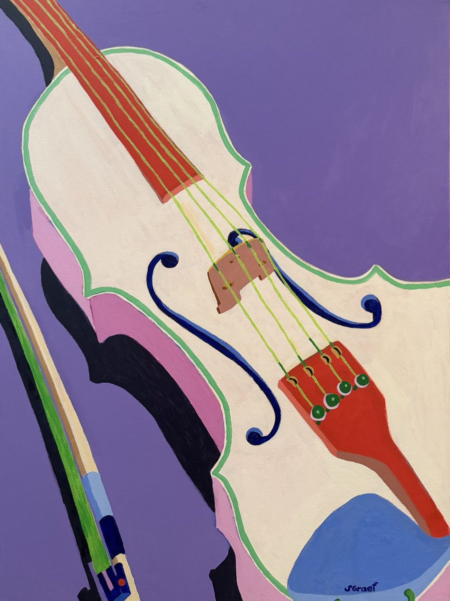 GraefArt's tweet photo. A painting from years ago, seems almost like another lifetime as an artist. "Violin" 40 x 30 inches.
#contemporaryart #contemporaryartist #contemporarypainting #contemporarypainter #colorfulartwork #artworkoftheday #artwork #violin #musicalinstruments #musicians https://t.co/8rFJ11CvEl