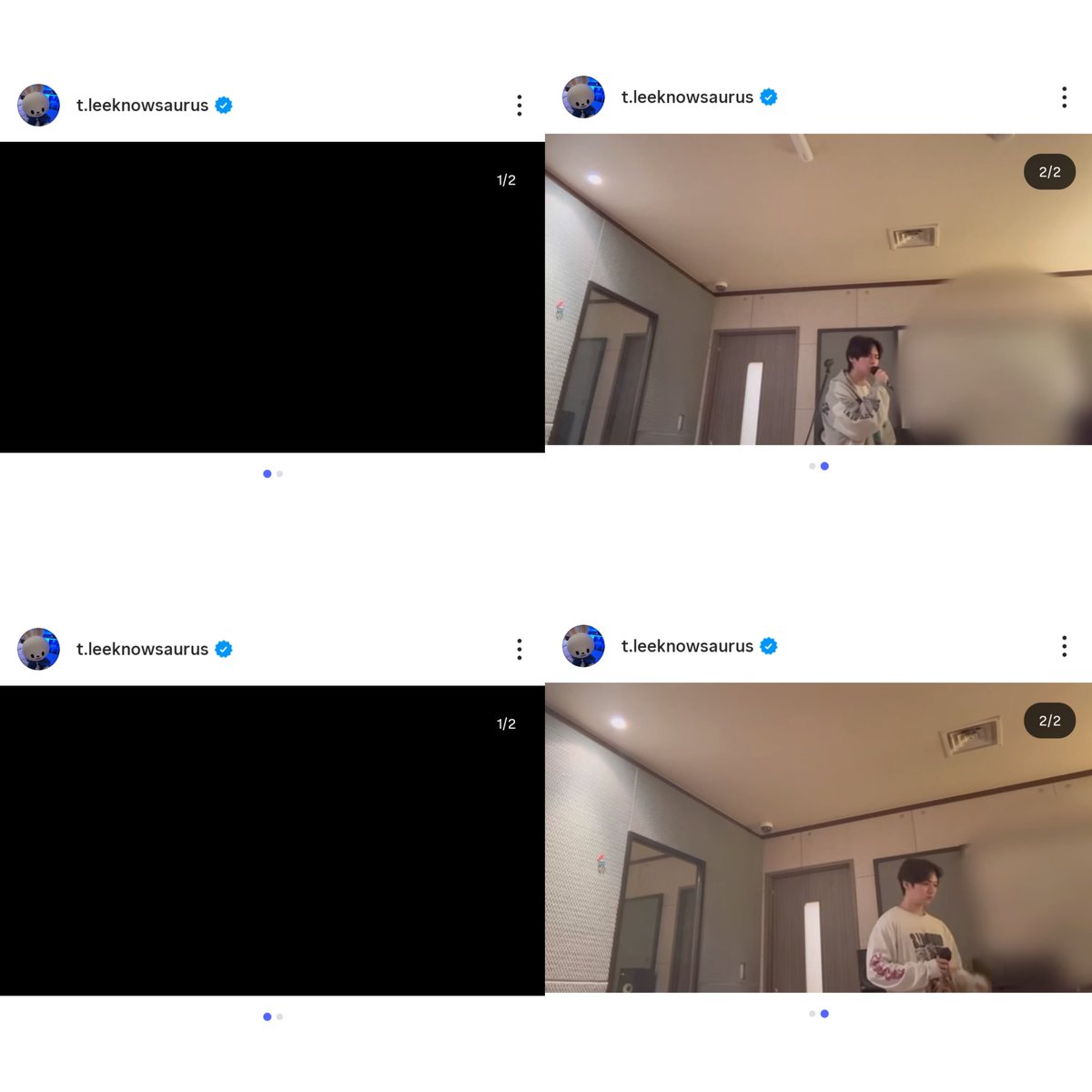 MlNHORIZON's tweet photo. he didnt add a plain black photo slide like his previous vocal prac room vids, instead he uploaded it as an 𝗶𝗴 𝗿𝗲𝗲𝗹 but still with a black cover https://t.co/opS1PHo4Ce