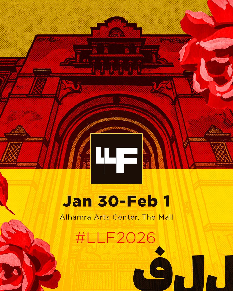 lhrlitfest's tweet photo. 📣 Our fourteenth edition of Lahore’s internationally-acclaimed litfest will take place Jan 30-Feb 1 #LLF2026 📚 https://t.co/SS6fTZivXW