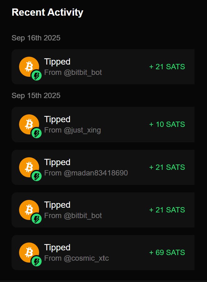 GraceNft89's tweet image. Okkk just logged into @bitbit_bot… already obsessed 👀
You can literally search someone’s X handle and tip them instantly…