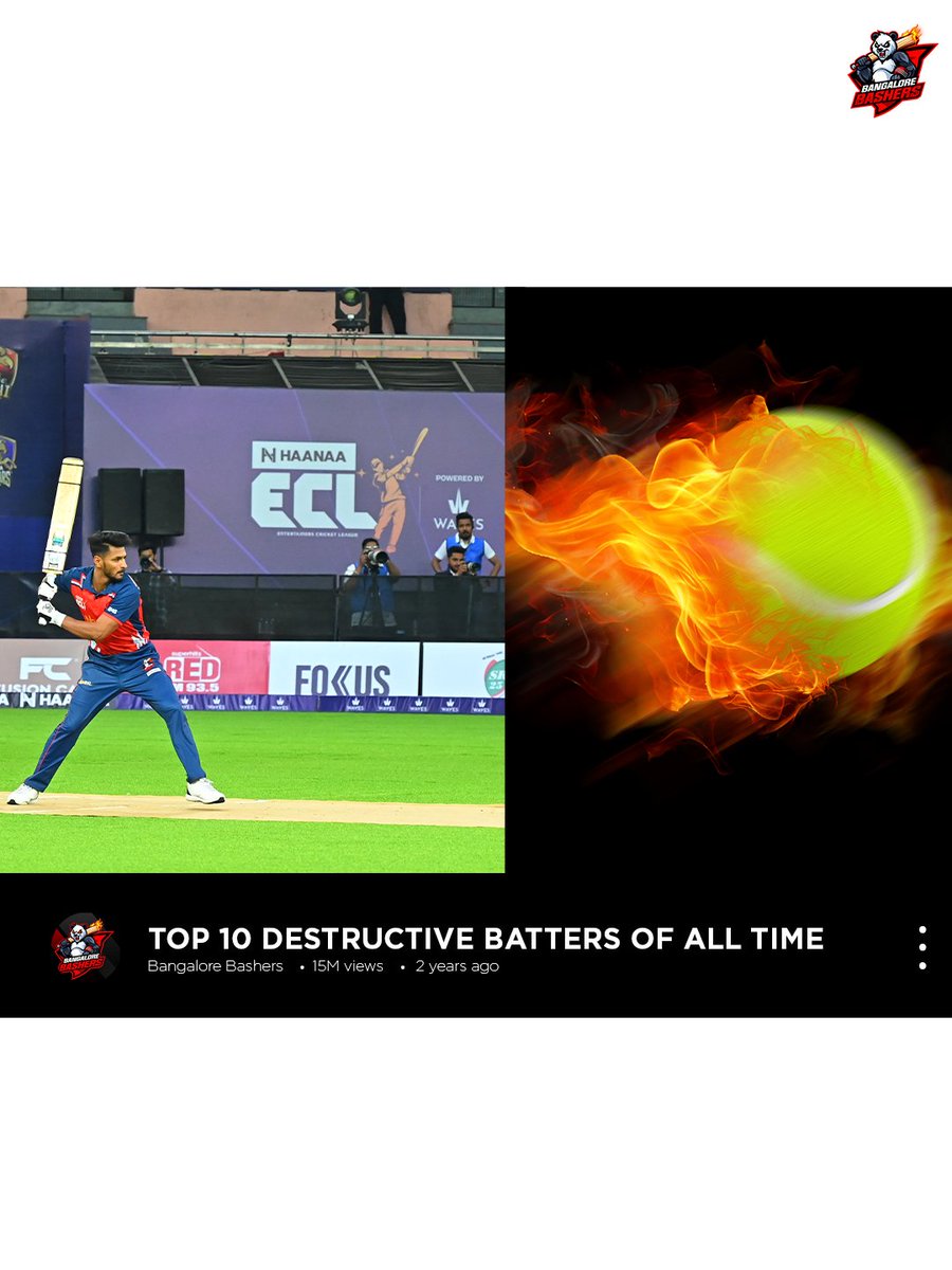 blrbashersECL's tweet image. Throwback to the golden era of YouTube thumbnails 🎥😂
When bats were heavier than players, sixes broke the stadium, swings had fire, and batters were literally ‘destructive’ 💥
Pure nostalgia vibes 😭❤️ #BangaloreBashers #YouTubeDays #FunnyThumbnails