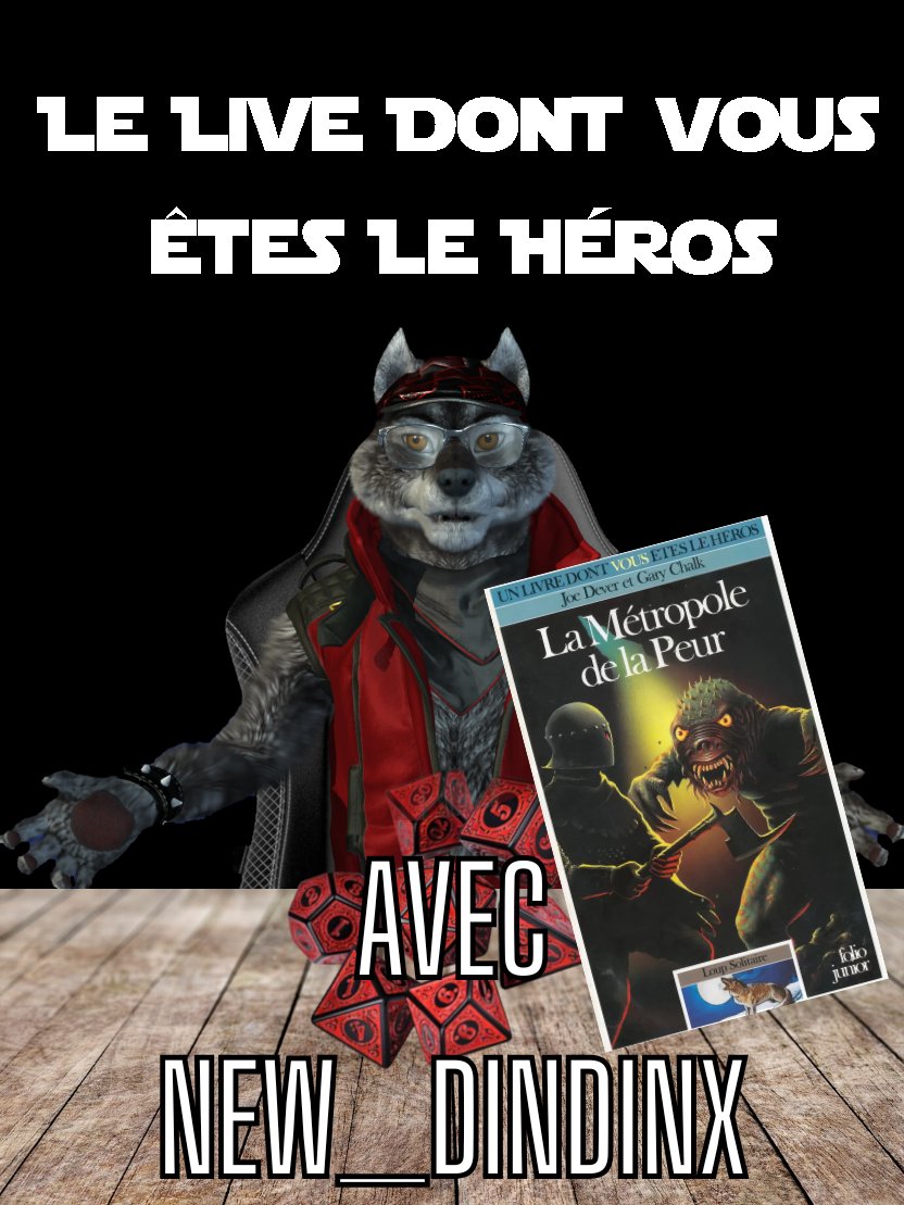 🎲 Ce soir à 19h45 : Le Live Dont Vous Êtes Le Héros avec <a href="/DavidDindinX/">David Odin</a> ! 🎲

Chaque choix façonne l’aventure… ou précipite la chute.
⚠️ Spoiler : lancer un dé n’a jamais été aussi stressant.

🔴 twitch.tv/WulfrikTitus
#TwitchFR #LDVELH