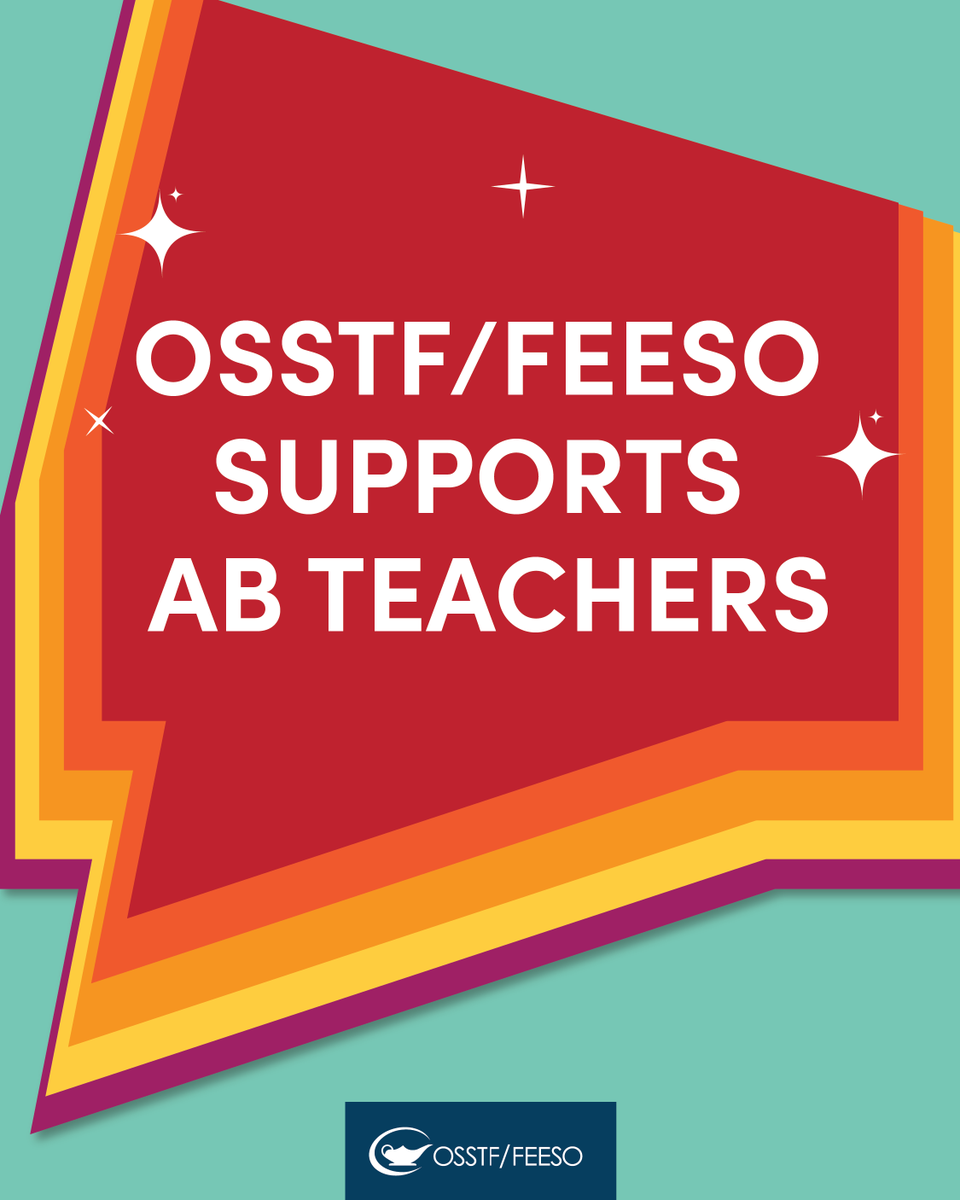 OSSTF Communications (@osstf) on Twitter photo #OSSTF proudly stands in solidarity with <a href="/albertateachers/">Alberta Teachers' Association</a> ✊🏾📚
They’re fighting for what students deserve: smaller classes, safer schools, real supports, and respect at the table. A fair deal NOW means stronger classrooms tomorrow!
Take action today at stoptheexcuses.ca #OSSTF proudly stands in solidarity with <a href="/albertateachers/">Alberta Teachers' Association</a> ✊🏾📚
They’re fighting for what students deserve: smaller classes, safer schools, real supports, and respect at the table. A fair deal NOW means stronger classrooms tomorrow!
Take action today at stoptheexcuses.ca