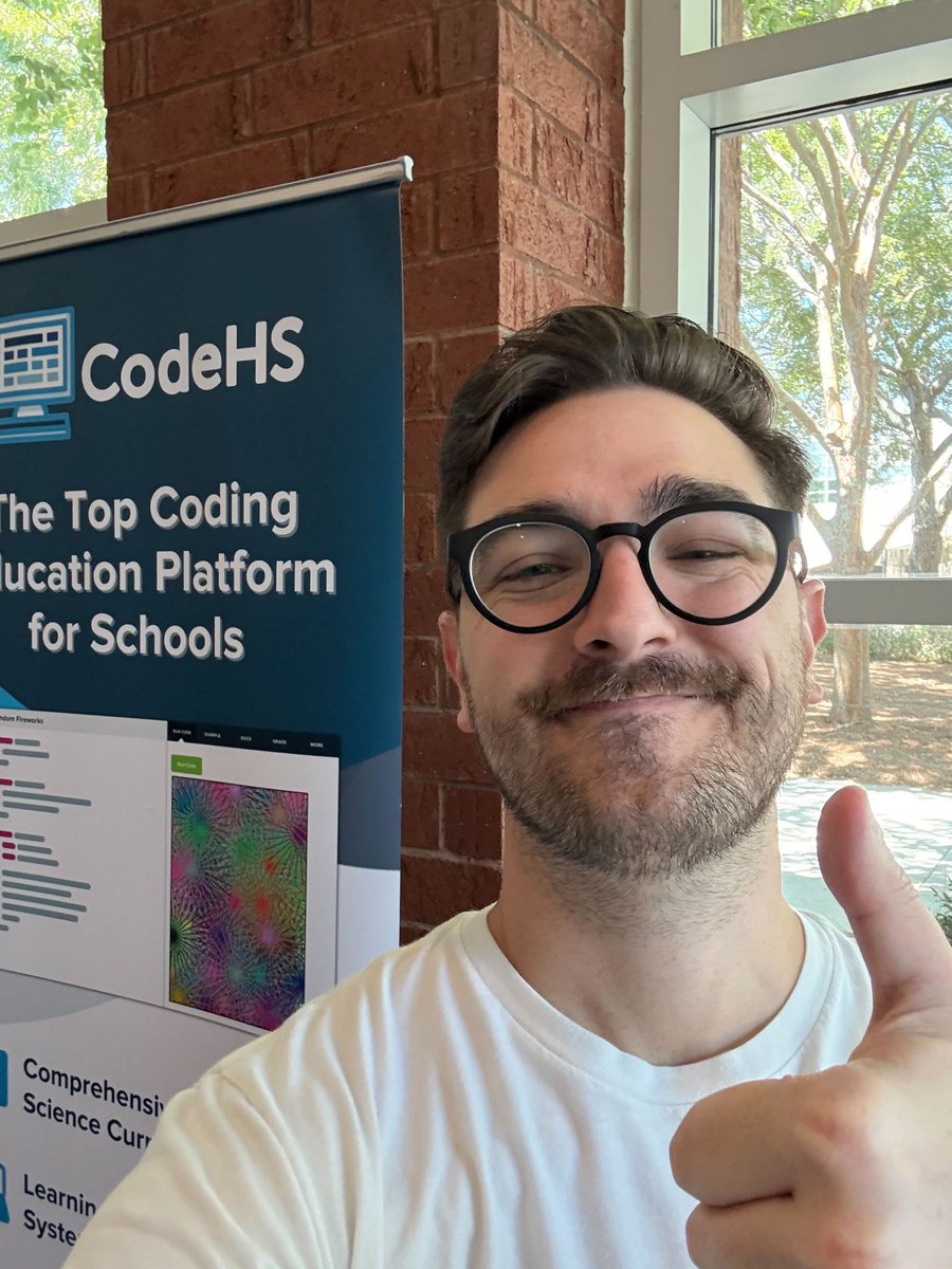 CodeHS's tweet image. Hey South Carolina educators, are you attending the South Carolina CS & STEM Summit? Swing by the CodeHS booth to learn about our state-aligned courses, say hi to our great team, and get some fun swag!
#cs #readwritecode