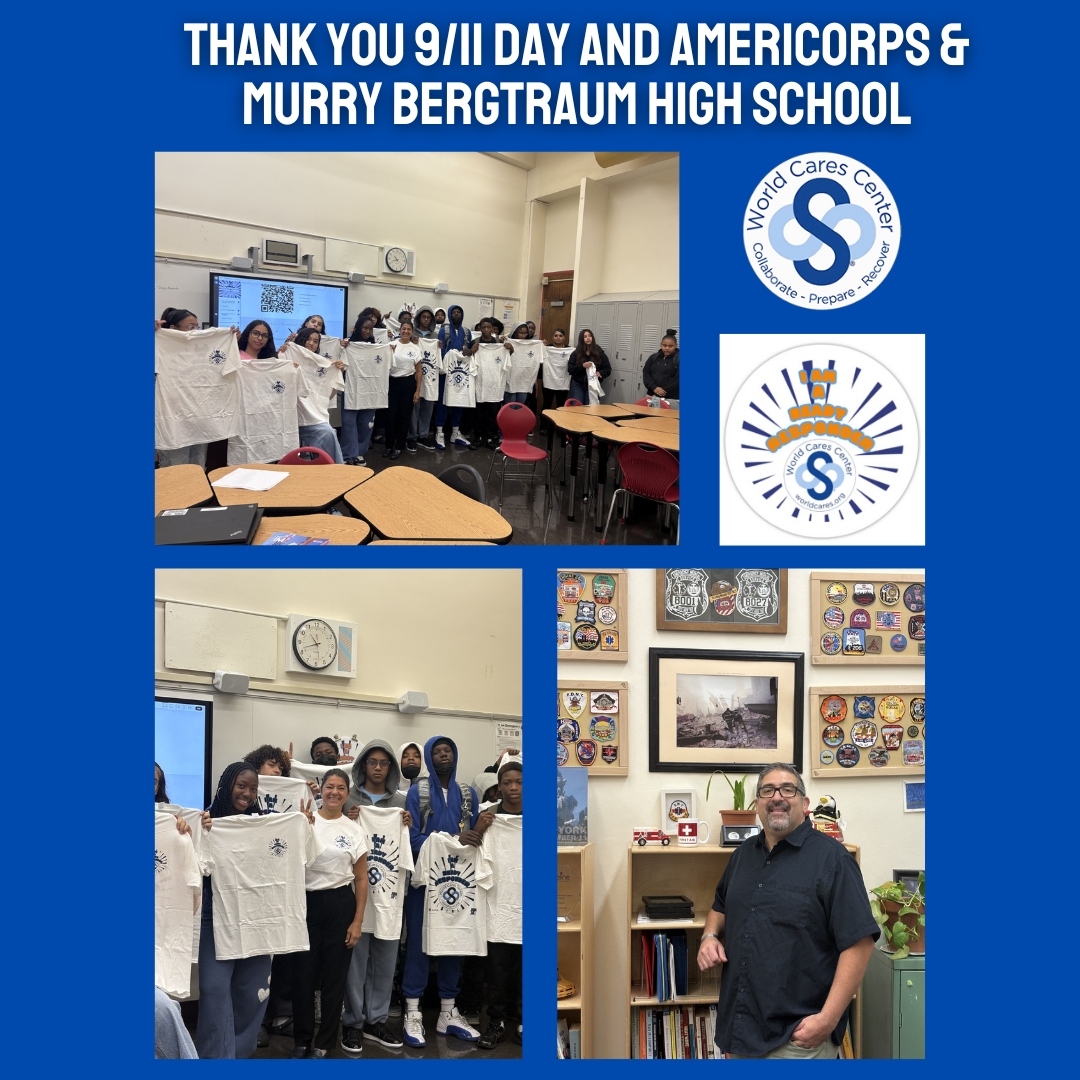 Thanks, Murry Bergtraum High School, for becoming Ready Responders! Your commitment boosts community safety. Proud to partner with <a href="/911day/">9/11 Day</a> and @americorps to honor service and prepare volunteers for disasters. #ReadyResponder #CommunityPreparedness #DisasterResponse