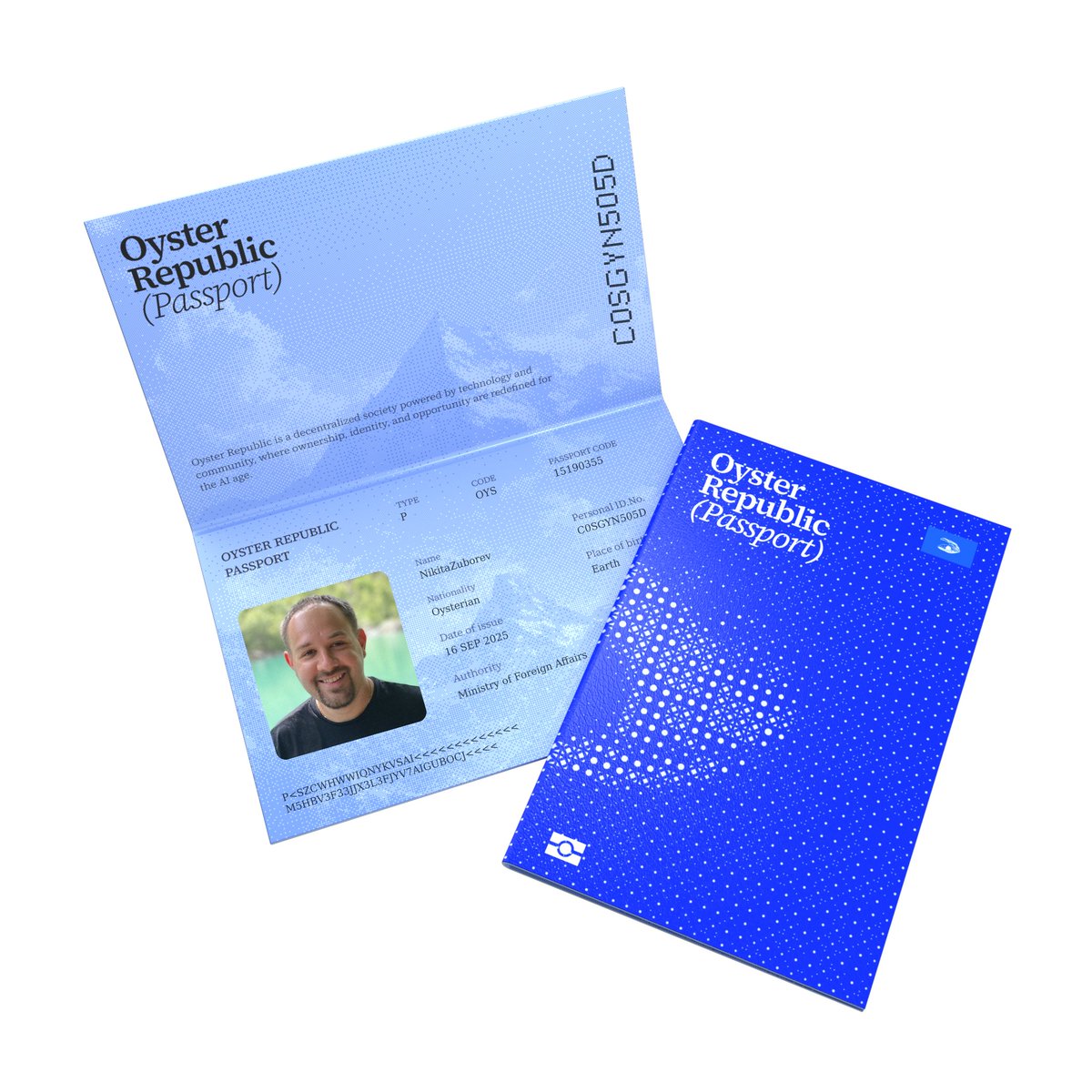 🎉 Proud to officially join the Oyster Republic family! Passport NFT minted and ready for this journey 🦪✨ #OysterRepublic