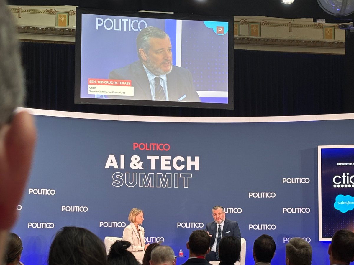 “What sense does it make to have fifty states all issuing different and contradictory regulatory and legal frameworks? AI by nature is a national, if not global issue,” said <a href="/SenTedCruz/">Senator Ted Cruz</a>.