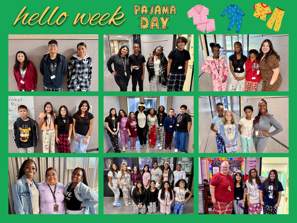 Humble Middle School (@humbleisd_hms) on Twitter photo Don't sleep on making new friends! "Start with Hello Week" kicked off with Pajama Day! Check out our Wildcats connecting with classmates at HMS. Don't sleep on making new friends! "Start with Hello Week" kicked off with Pajama Day! Check out our Wildcats connecting with classmates at HMS.