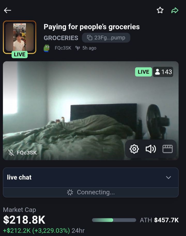 SigmaKey_'s tweet image. Dave already donated $4,000 from the fees, and even more will be donated when he wakes up. A truly inspiring story of a young man’s initiative—something we can all learn from
23Fg93TH9qnhMuTL4zTqZAYTsMztieA9bhWUixu3pump
$Groceries