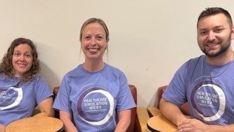 MarylandNursing's tweet image. Meet the people behind the curtain! In celebration of #HcSimWeek, we&apos;re spotlighting the team behind our Standardized Patient Program. Erin Klarner, Kara Petrosky, and Taylor Rieland are the training team, while Karen Colbert and Nancy Culpepper manage student sim experiences. 👏