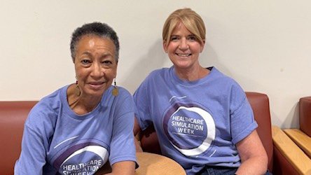 MarylandNursing's tweet image. Meet the people behind the curtain! In celebration of #HcSimWeek, we&apos;re spotlighting the team behind our Standardized Patient Program. Erin Klarner, Kara Petrosky, and Taylor Rieland are the training team, while Karen Colbert and Nancy Culpepper manage student sim experiences. 👏